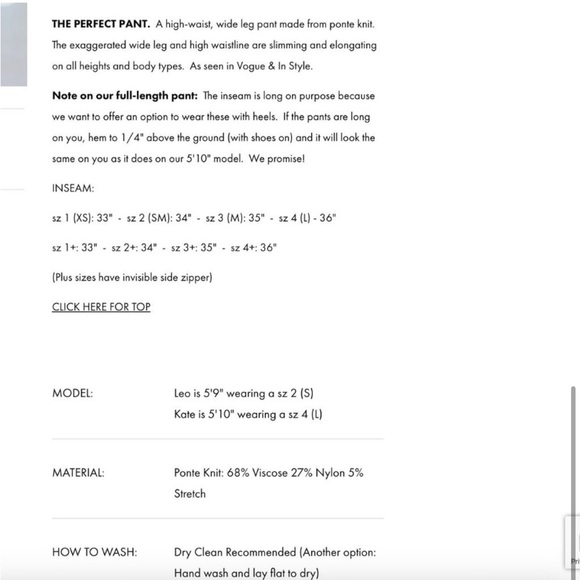 Ripley RADER Black Point Knit Wide Leg Pant (size 12-14 US) - Picture 4 of 4